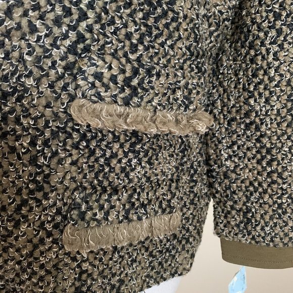 NWT Vintage 60s Saks Fifth Ave Classic Jacket Nubby Knit Blazer Open Front - Picture 3 of 12